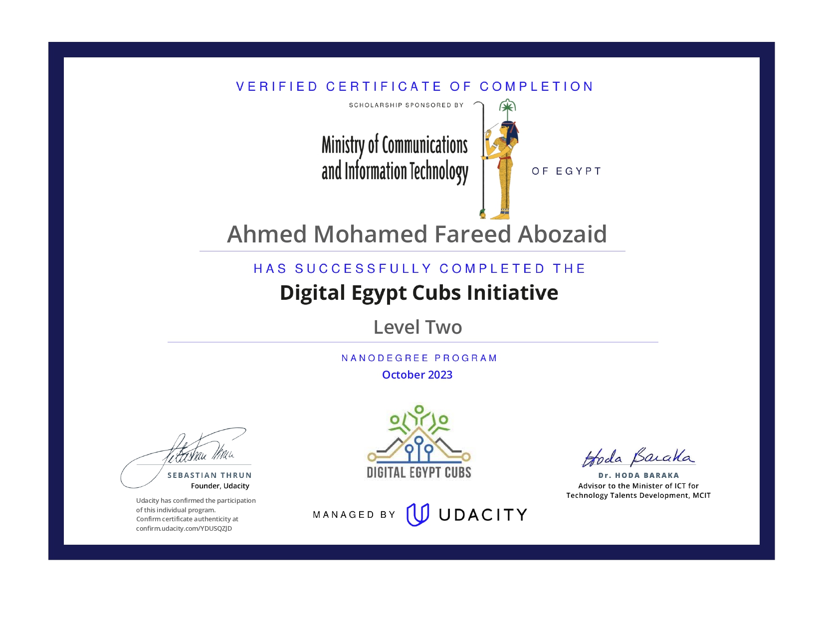 Certificate 2